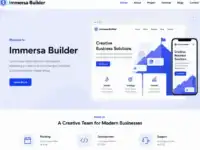 قالب Immersa Builder, تصميم مواقع الأعمال, قوالب ووردبريس المرنة