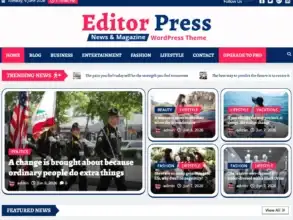 قالب EditorPress, قوالب ووردبريس للأخبار, قالب مجلة إلكترونية