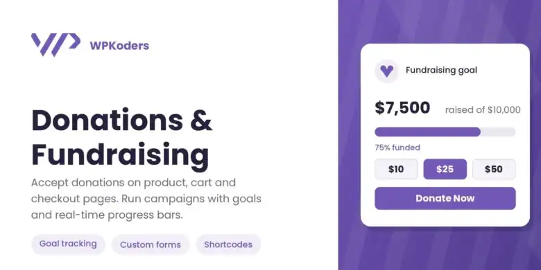 Donations Fundraising for WooCommerce