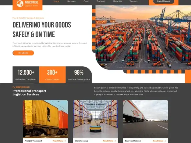 قالب Transport Company: