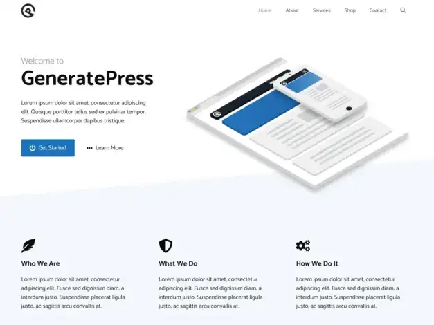 قالب GeneratePress, قوالب ووردبريس, قالب ووردبريس سريع