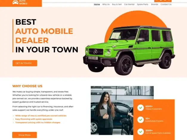 قالب Nova Autocare, قوالب مواقع السيارات, تصميم موقع صيانة سيارات