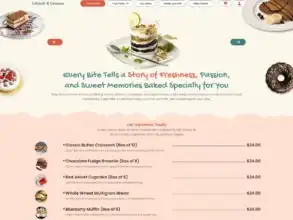 قالب Cakes and Bakery