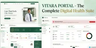 قالب طبي, تصميم مواقع العيادات, موقع رعاية صحية