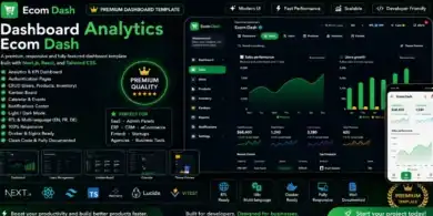 قالب Dashboard Analytics: