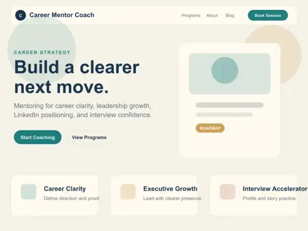 قالب Career Mentor