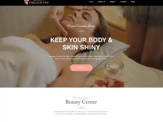 قالب Beauty Parlour TWP