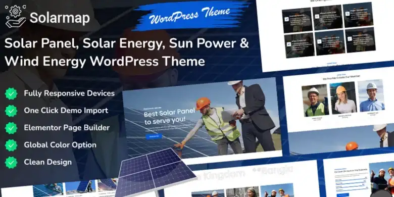 قالب Solarmap Elementor