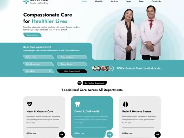 قالب Medcare Center