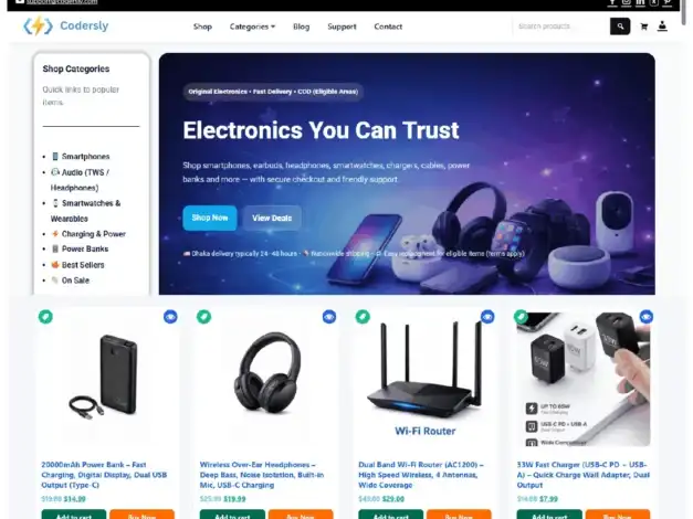 قالب Codersly Shop: