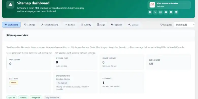 خرائط الموقع, تحسين محركات البحث, إضافات Osclass
