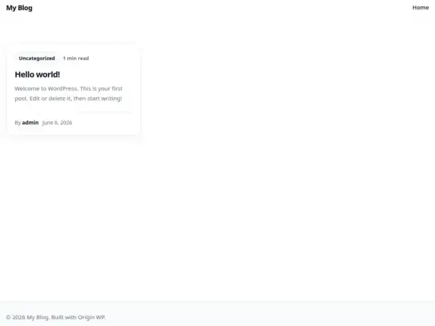 قالب Origin WP, قوالب ووردبريس خفيفة, قالب متوافق مع Elementor