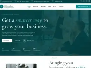 قالب ووردبريس للاستشارات, موقع استشاري احترافي, ST Business Consultant