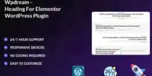 إضافة Wpdream, تصميم العناوين في Elementor, إضافات ووردبريس