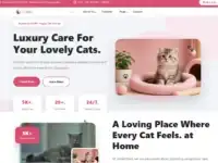 قالب Velvet Paws, قوالب ووردبريس للحيوانات الأليفة, مواقع القطط