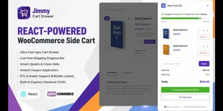 Jimmy Cart Drawer for WooCommerce