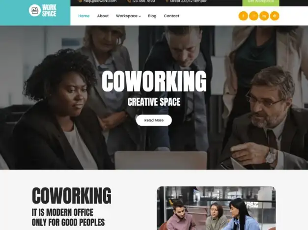 قالب SKT Coworking