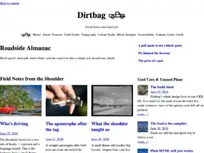 Dirtbag قالب ووردبريس