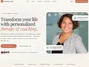 قالب Therapy Coach, مواقع المعالجين, قوالب ووردبريس للمدربين
