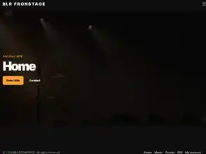 قالب ووردبريس للفنانين, قالب داكن أنيق, BLR Frontstage