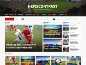 قالب ووردبريس للأخبار, قالب NewsContrast, قوالب المجلات الإلكترونية