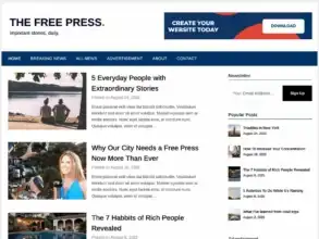 قالب Free Press Newspaper