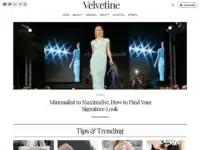 قالب Velvetine, قوالب ووردبريس, مواقع الموضة والمجلات