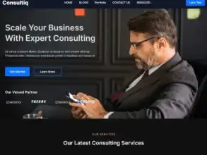 قالب Consultiq, قوالب ووردبريس للشركات الاستشارية, التحرير الكامل للموقع