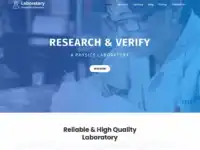 قالب المختبرات, قالب ووردبريس علمي, مواقع مراكز الأبحاث