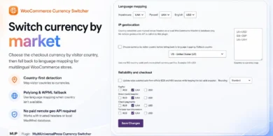 تعدد العملات ووكومرس, إضافة تبديل العملات, أسعار الصرف للمتجر