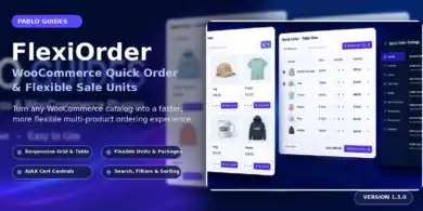 إضافة FlexiOrder, متجر ووكومرس, وحدات البيع المرنة