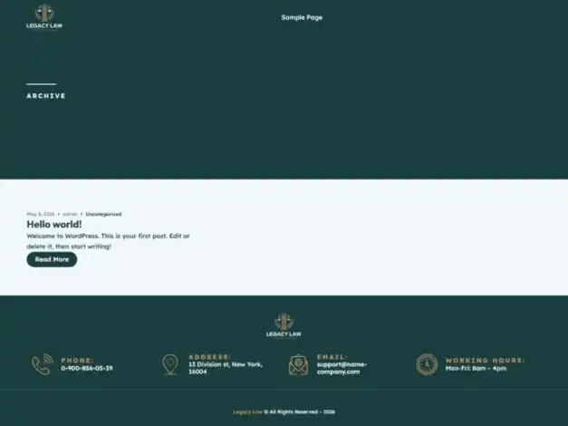 قالب المحاماة, مواقع المحامين, قوالب ووردبريس القانونية