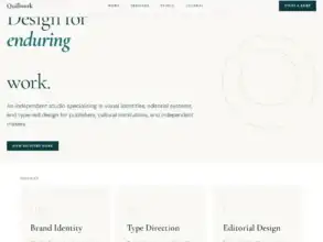 قالب Quillwork, قوالب تصميم المواقع, استوديوهات التصميم