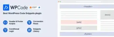 إضافة WPCode, إدراج الأكواد في ووردبريس, مقتطفات الأكواد المخصصة