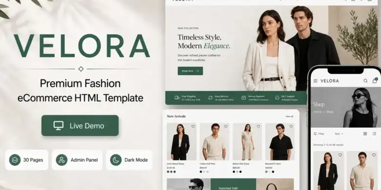 قالب VELORA HTML
