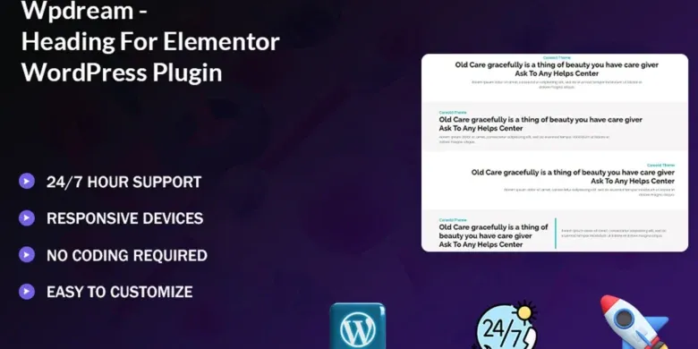 إضافة Wpdream, عناوين Elementor, إضافات ووردبريس