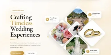 قالب Luxe Weddings: