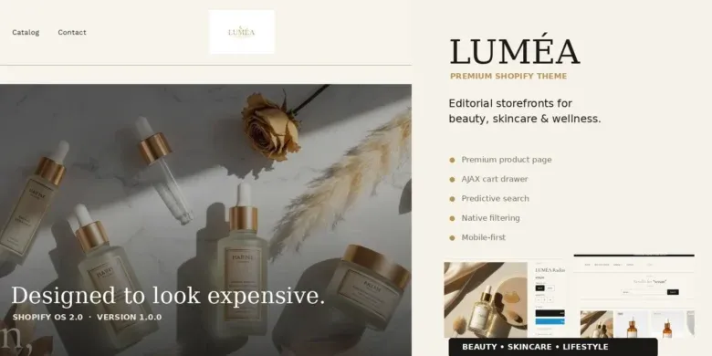 قالب LUMÉA لمتاجر