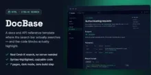 DocBase: قالب موقع