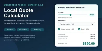 Local Quote Calculator: