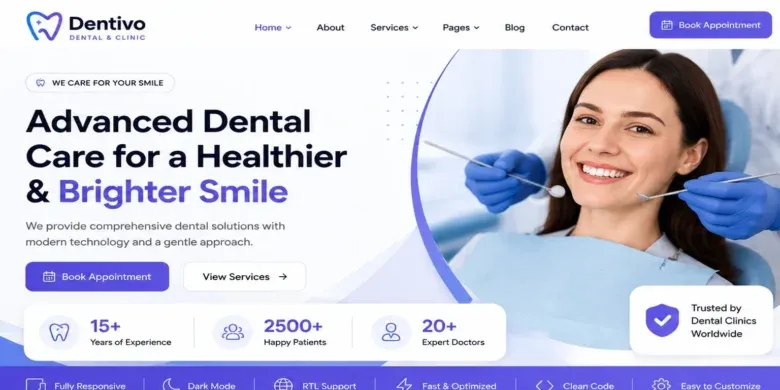 قالب Dentivo لعيادات