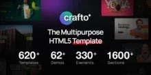 قالب Crafto: الحل