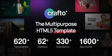 قالب Crafto: الحل