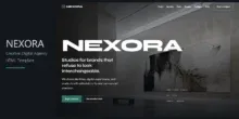 قالب Nexora, قالب HTML للوكالات الإبداعية, قالب موقع الصفحة الواح