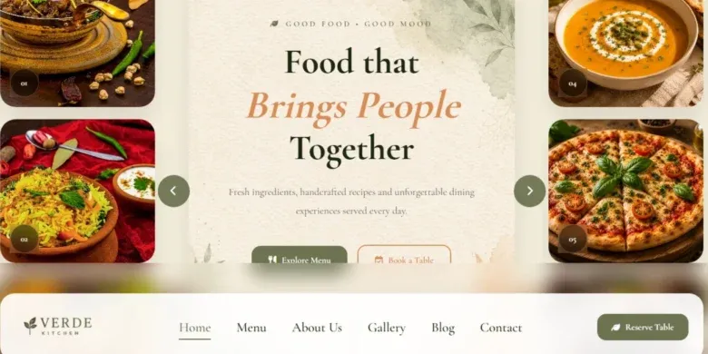 قالب Verde Kitchen: