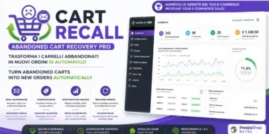 استعادة السلات المتروكة, متجر PrestaShop, كوبونات الخصم