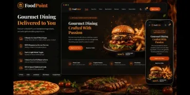 قالب FoodPoint: الحل
