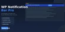 شريط إشعارات ووردبريس, إضافة WP Notification Bar Pro, تخصيص موقع ووردبريس