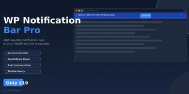 شريط إشعارات ووردبريس, إضافة WP Notification Bar Pro, تخصيص موقع ووردبريس