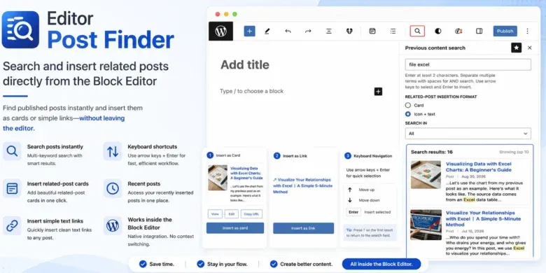 Editor Post Finder: